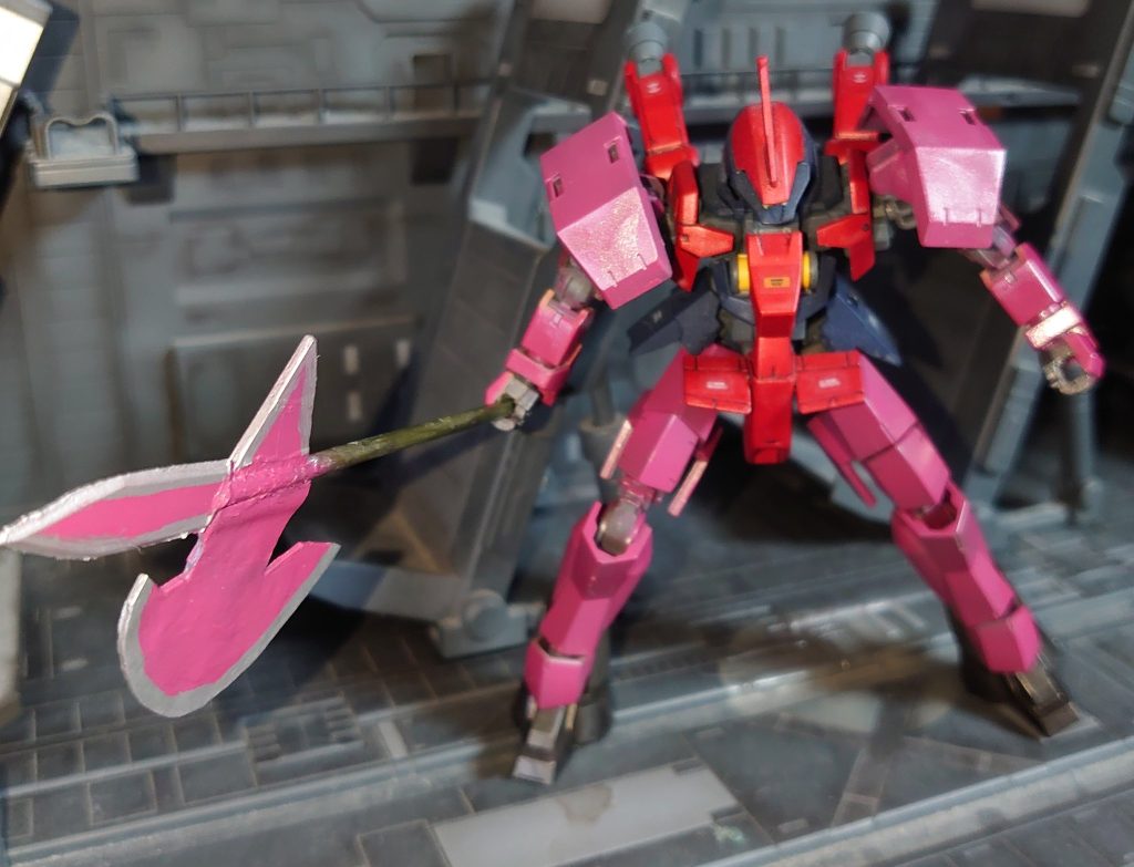 ショートハルバードはランナープラ板ミキオさんからいただいたシュバルベを改造したものなのでMシリーズ 