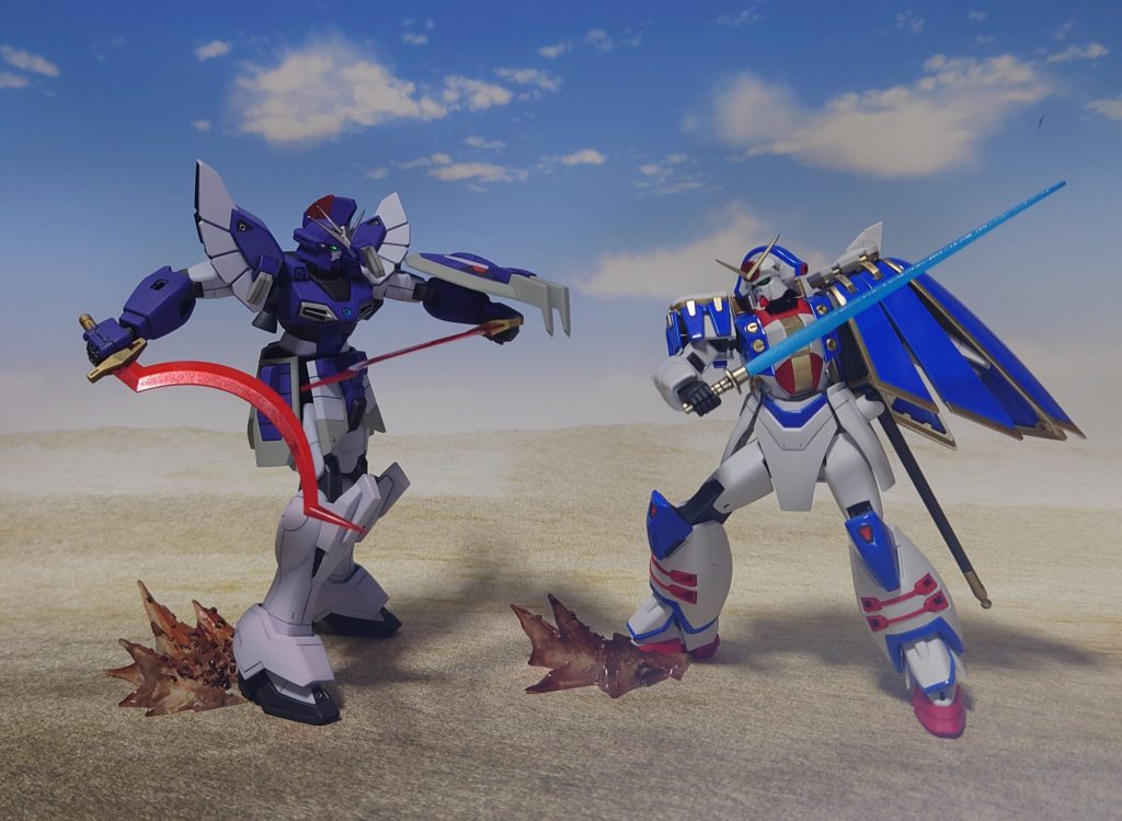 “砂漠の貴公子”vs“薔薇の貴公子”。ガンダムファイト、レディ・ゴー!