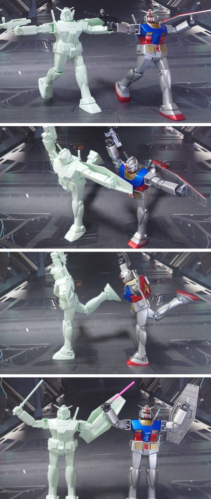 可動範囲とポージングの確認。