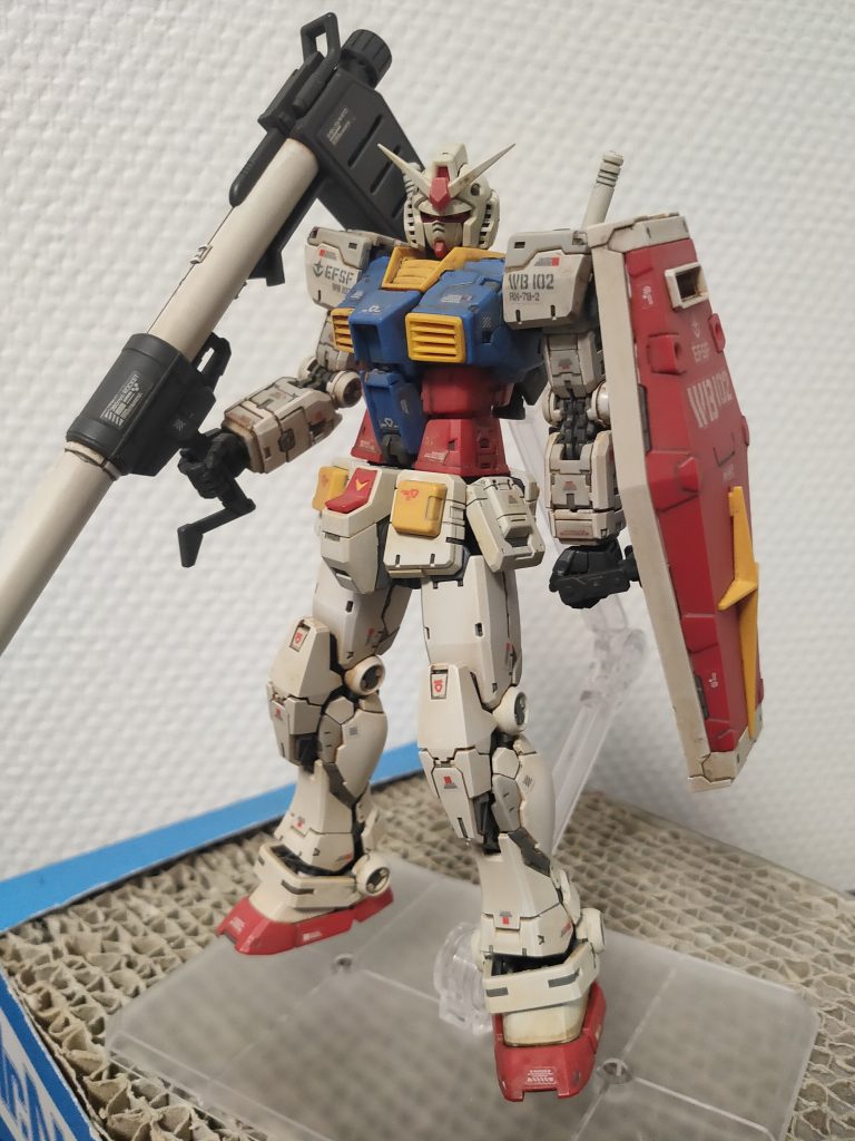 RG RX-78 Ver2.0 無塗装 ウェザリング–3枚目/制作者：ゆうさん