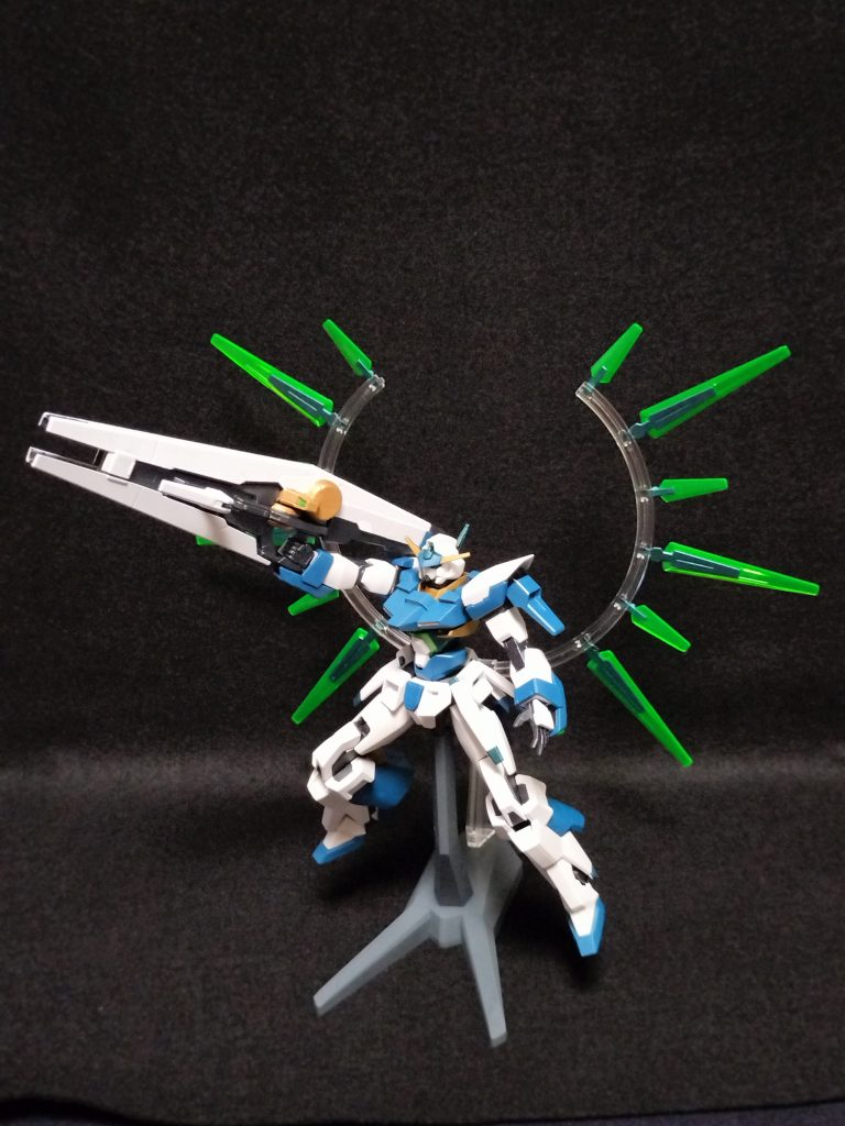 バズーカが干渉しまくるので構えのポーズつけるの超大変。全体が見える写真。