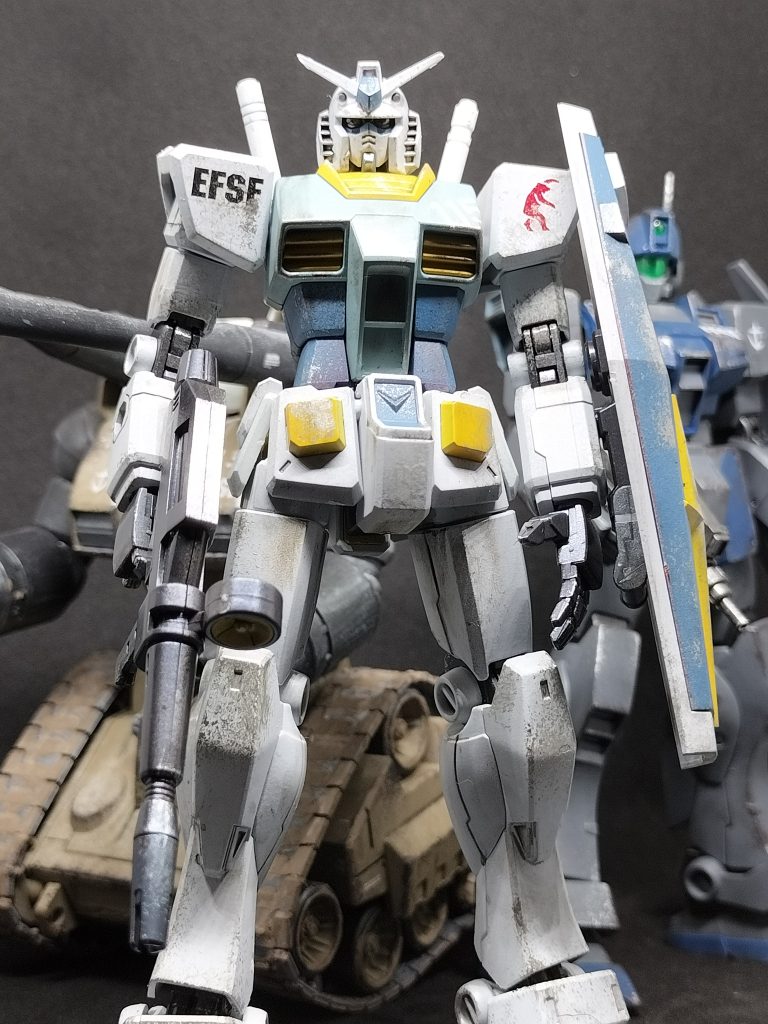 RX-78-2M　ガンダム（データ収集機）（パーツ割れ修理と汚し塗装完成版）