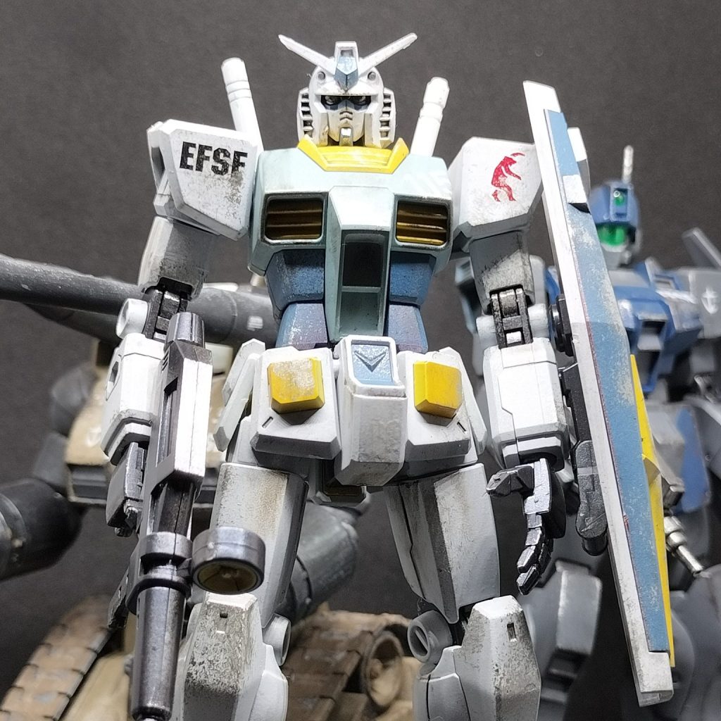 RX-78-2M ガンダム（データ収集機）（パーツ割れ修理と汚し塗装完成版