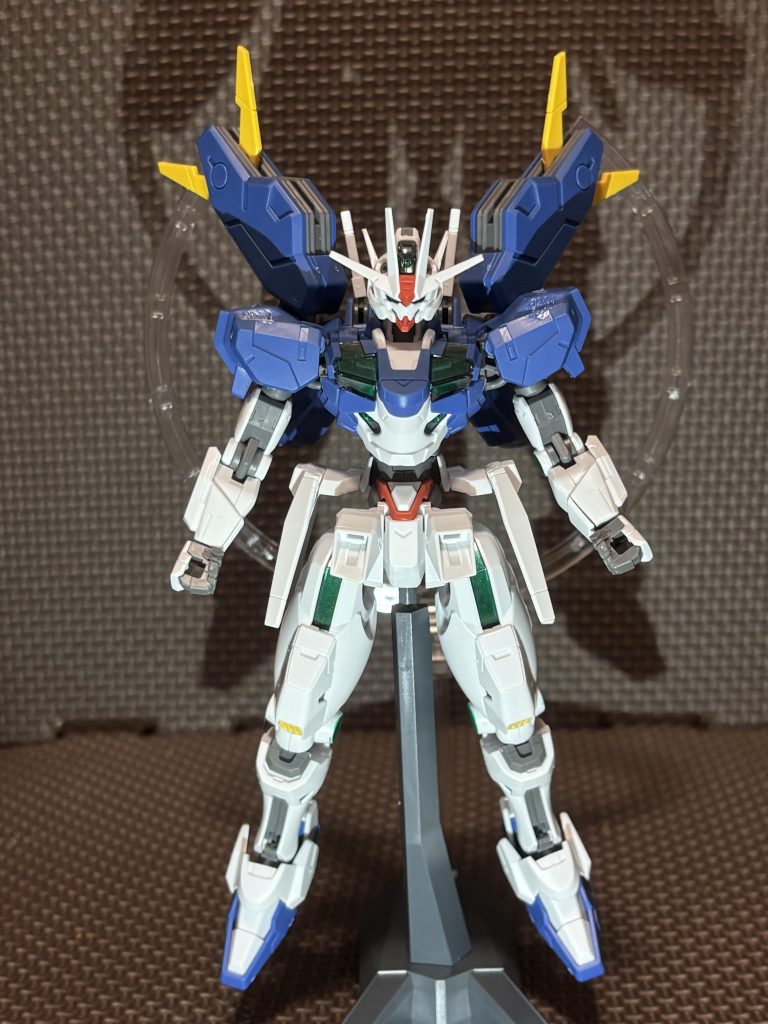 エアリアル改修型➕AGE-FXのミキシングにGN粒子要素をプラス（ゲッター線かも）中々良いバランスになったかと思います。想像以上にまとまったかなと。まさか、エアリアルがラスボスになるとは思わなかったですねー。悪い顔のエアリアルってセリフがそうなるなんて。また観なおそうかなー