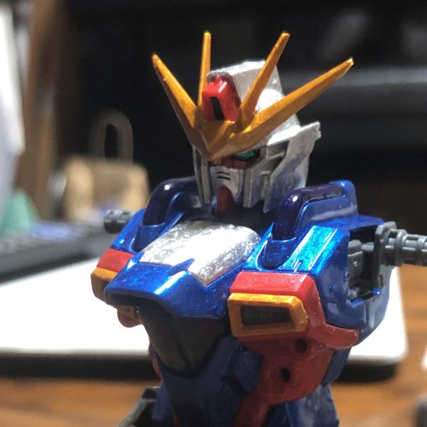 MGガンダムXのメタリック風な塗装に挑戦してます（1枚目）