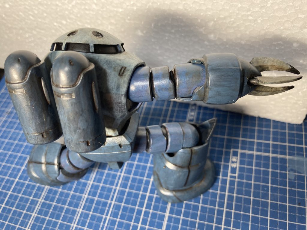 背面、上から。