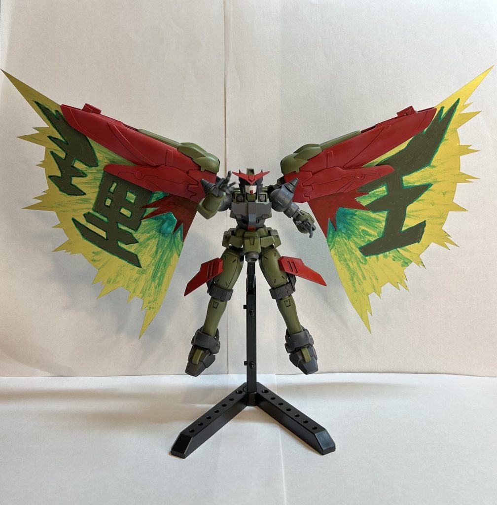 少しの更新でしたが、羽のおかげで見栄えが良くなったと思います。最後までご覧いただきありがとうございました！次回作も製作中なのですが、かなり大きなキットなのでまだまだ頑張ります〜！！お楽しみに。