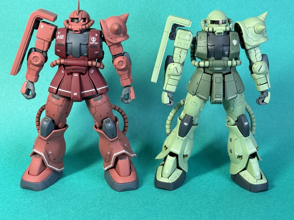 HGオリジンザクIIと。