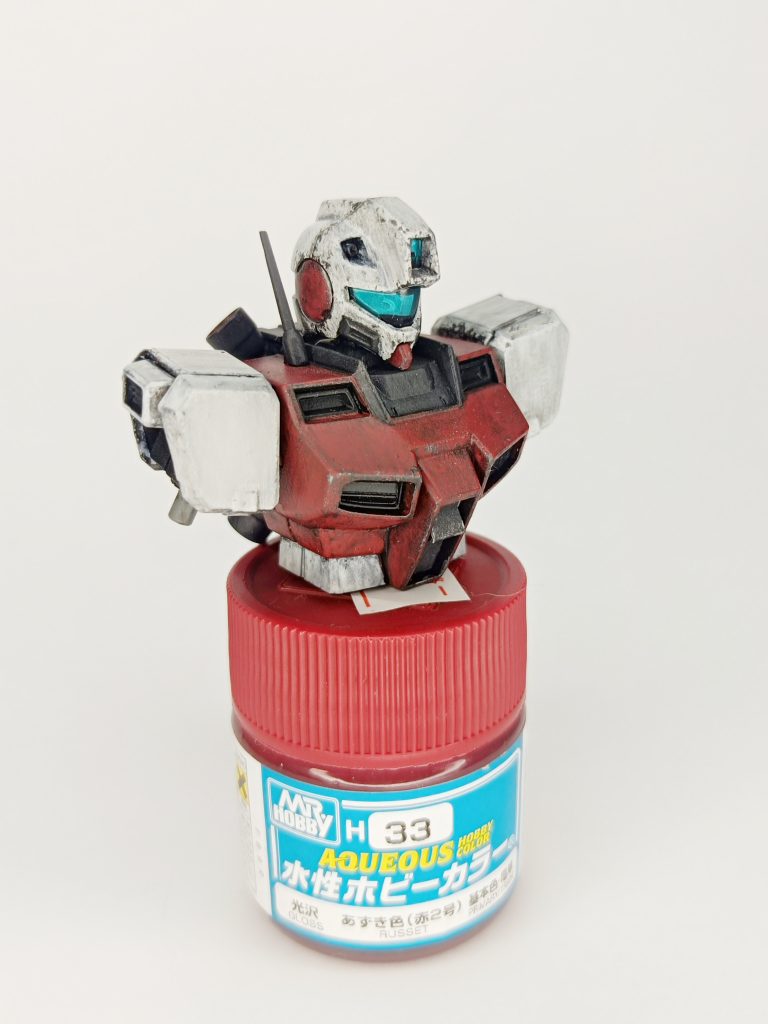 おまけ。胴体の工作部分を撮影するためにバラしていたとき、胸像で撮ってみたいなぁと思ってしまったので撮りました。オチはありません。