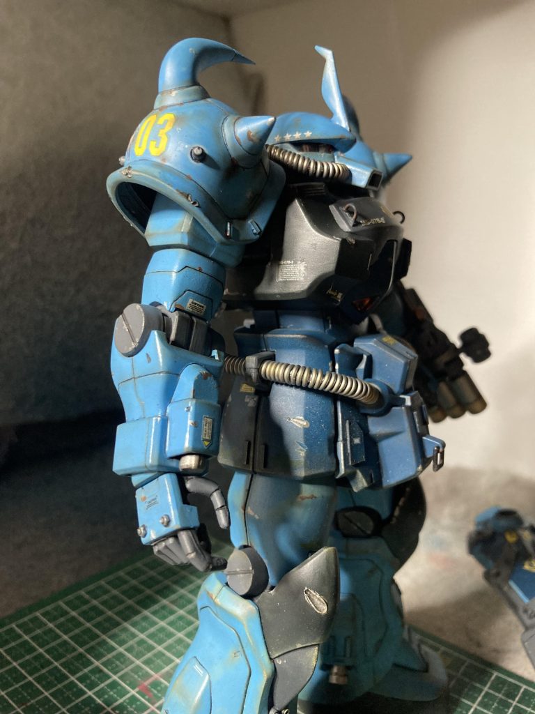 使用感を出すため、汚し、錆、ダメージ。