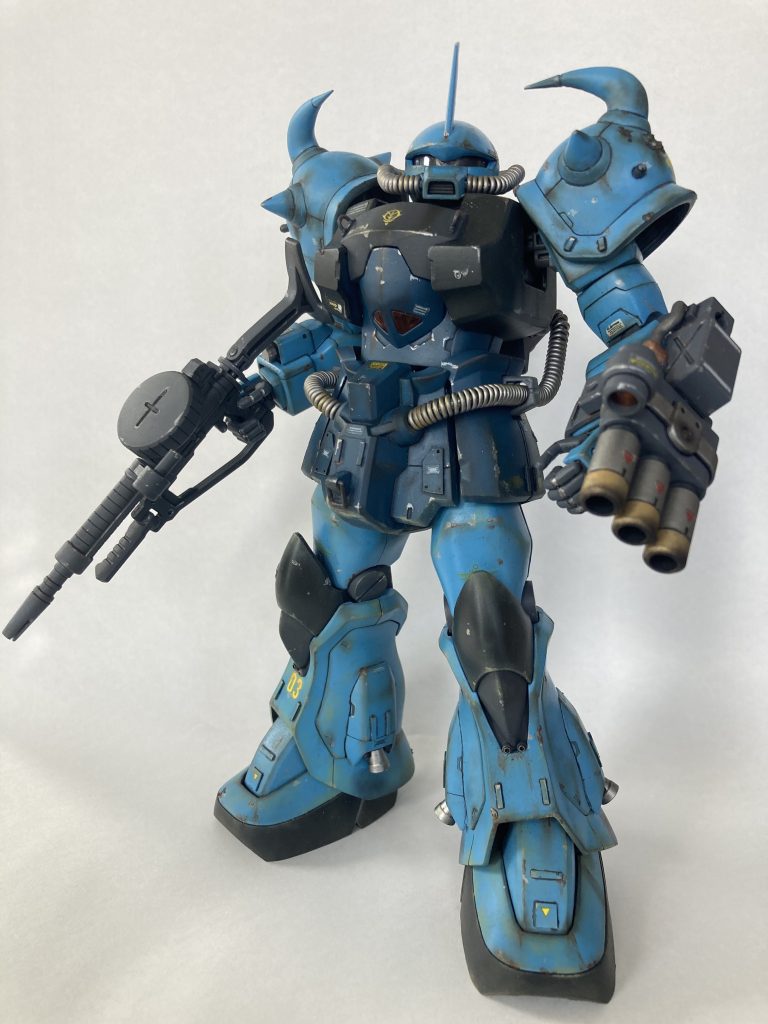 空挺機体なので、作戦上はガトリング装備はしません。作ってあるけどね(zaku-kao4)なのでザクマシンガンは装備ですー。あ、ランドセル作ったのに、写真写してない(zaku-kao9) また次の機会に追加しますー。整理のため、ヤフー出品しますー。