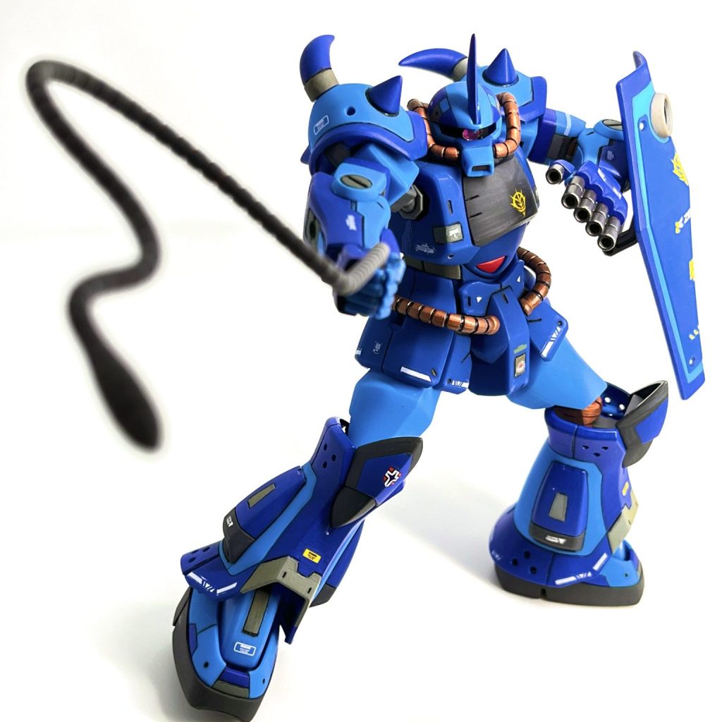 【余剰パーツおまけ付きカッコイイウザァリング塗装仕上げ】HGUCガンプラ グフ HGUCグフ成形色仕上げお手軽Ver. | ヘイカユウジさんのガンプラ