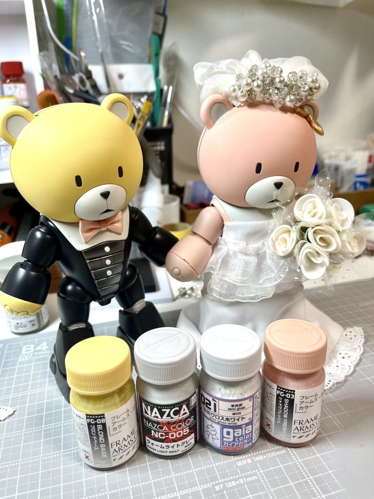 使用した色並べてます^ ^調色はしてないです。