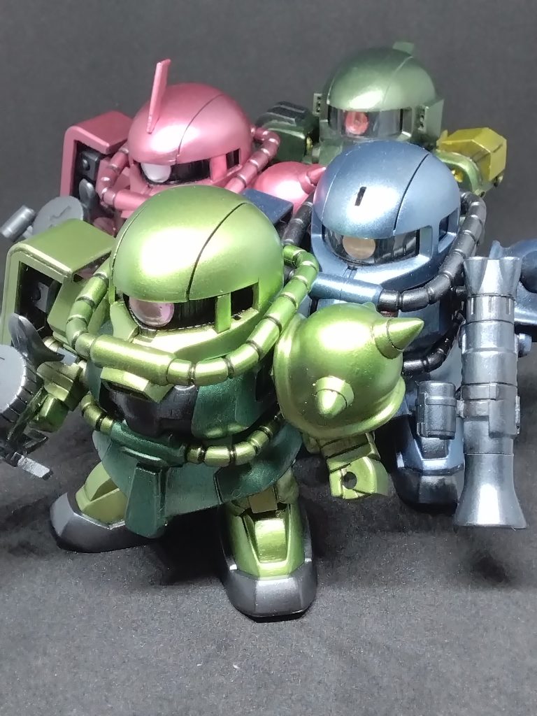 このBB戦士ザクシリーズも増えてきておりますが、もう2機は増やしたいと現在画策中です。