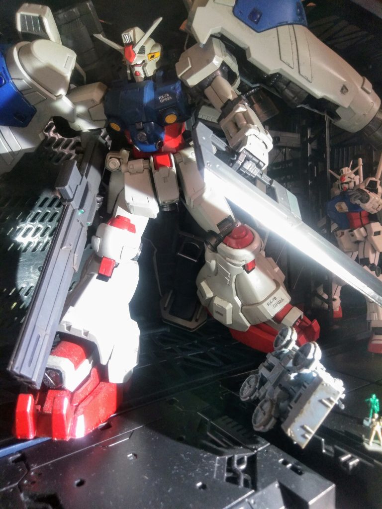 『ルッキールー中隊〔天斗朝靄特務中尉〕』が軍上層部の命令で身を寄せる           『デラーズ フリート』           その『デラーズ フリート』に支援協力する地上組織『ナ・イショ』が『トリントン基地』付近に存在します。その『トリントン基地』に『強襲揚陸艦 アルビオン』が入港したとの報せが・・・ 時は来た❗・・・今回は『ガンダム GP-02 サイサリス 』をご紹介 😆 トハイエ・・・何時も通りに中二病の妄想を全開なだけなんですけどね・・・😏