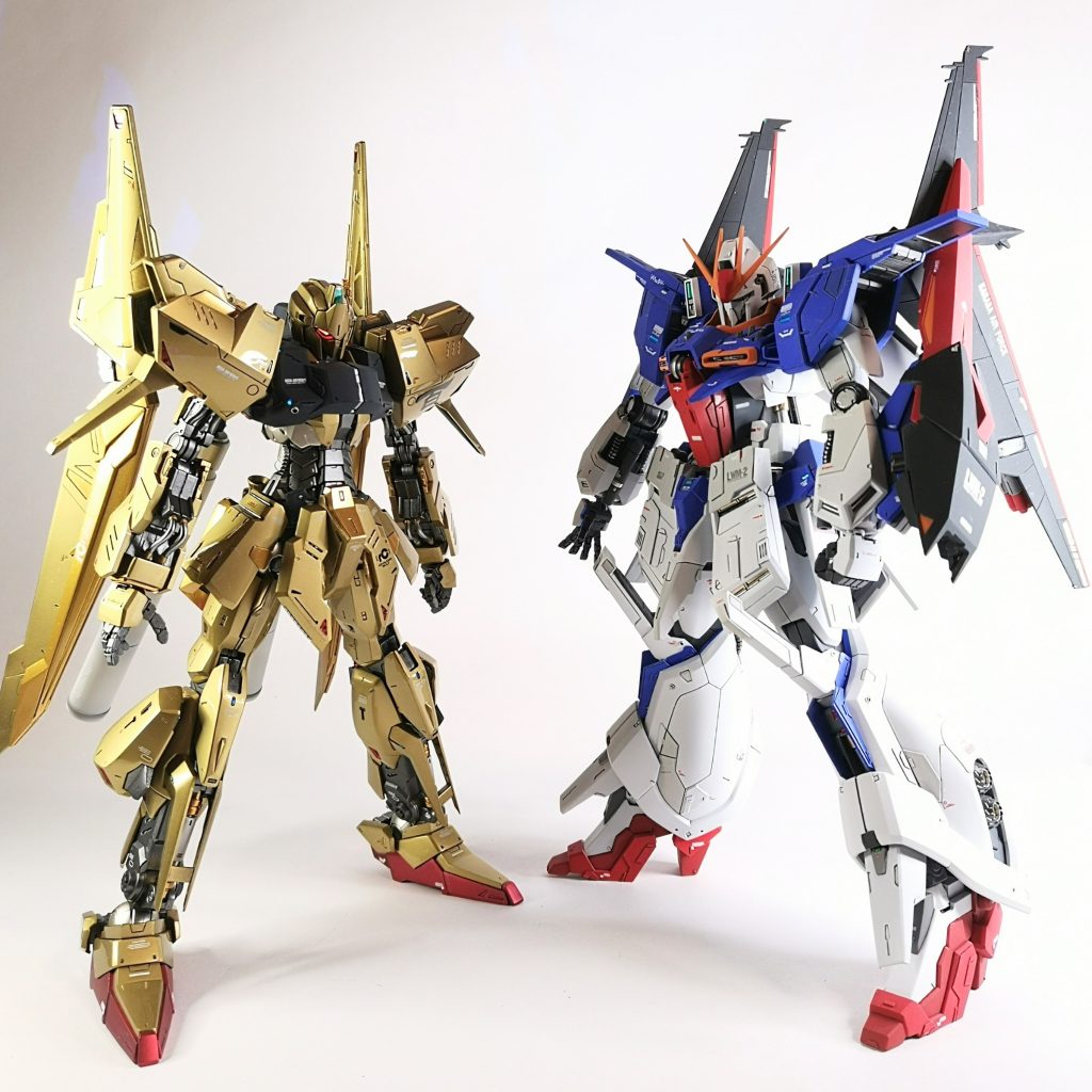 ここまでご覧いただきありがとうございました。次作はキュベレイダムドで、完成したら3体並べて・・の予定でしたが、ジャンクで購入したMGプロヴィデンスの接着剤まみれの解体跡が痛々しく、そちらを優先したいと思います。 「この期に及んで感情で動くとは…。始めは私に期待を抱かせて、最後の最後に私を裏切る…！ 」すいませんハマーン様www