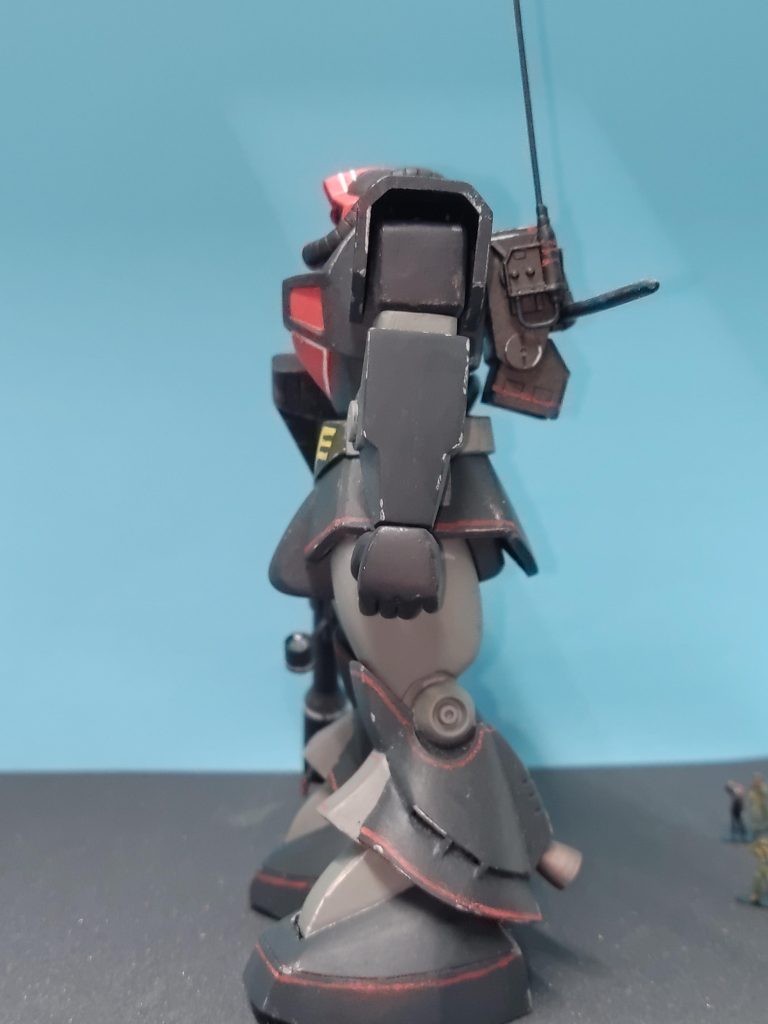 側面側面はほぼ見た目ノーマルですね。塗装はいつものラッカー筆塗り、つや消しスプレー仕上げです。