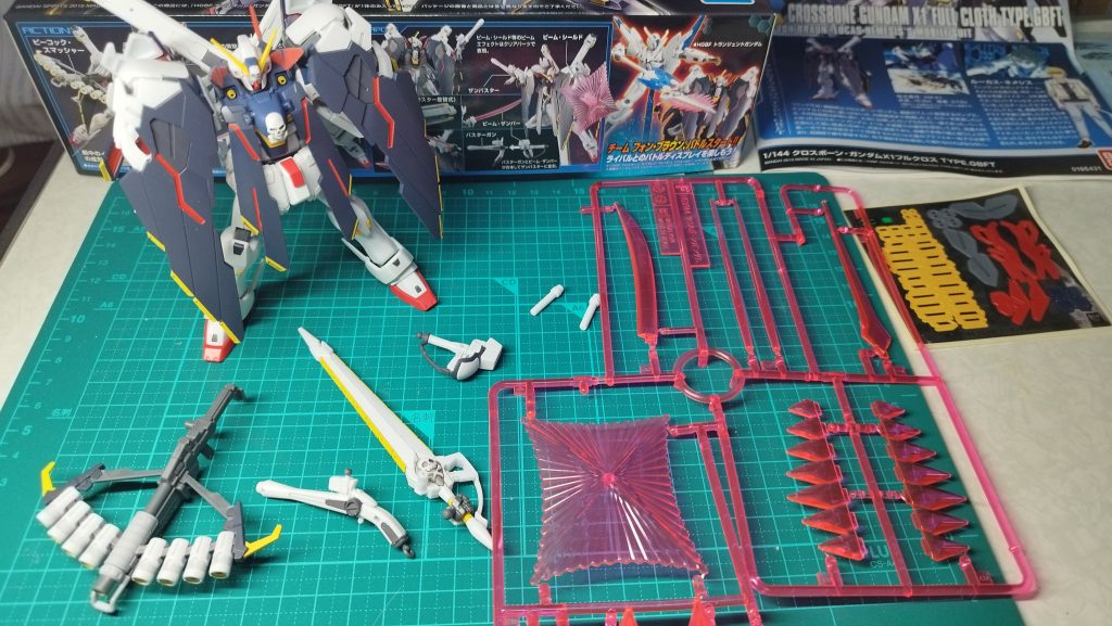 他の武器も塗り分けてますが、エフェクトは使わないので切り離してもいない、、、シールは、この通り未使用です