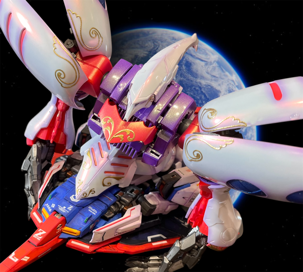 プル、チョコパフェを食べたくないのか？「プル、羽根を切り落とせ！このままでは2人とも助からない！」「無理だよぉ、そんな便利にできてないよぉ！」「怖いまま死にたいか？」「うーいやだよぉ！」の場面です。キュベレイマークⅡがないのでプレバンキュベレイで代用です💦キュベレイの巨体も乗せることができます。 