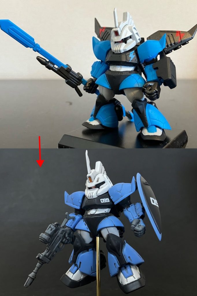 改造前→改造後