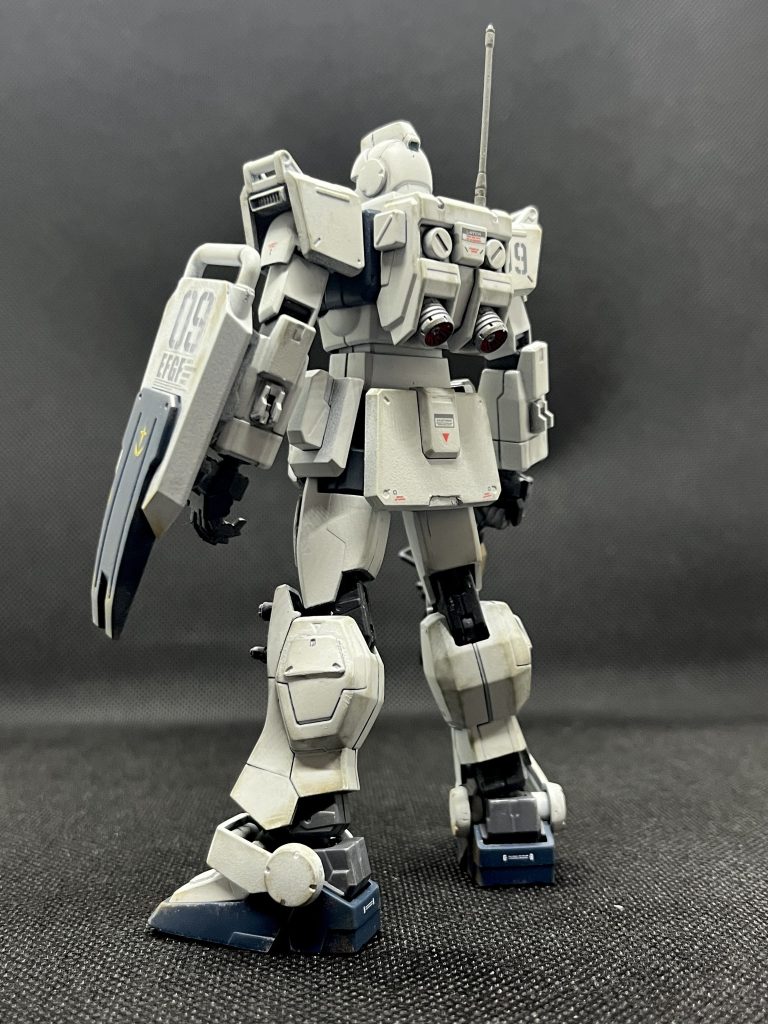 ・ランドセルのバーニアはあすぱら模型さんのものと交換・肘、ふくらはぎ横に市販パーツ貼り付け