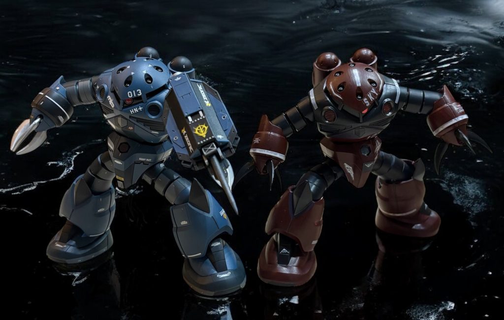 娘のズゴックと並べてパシャリ！