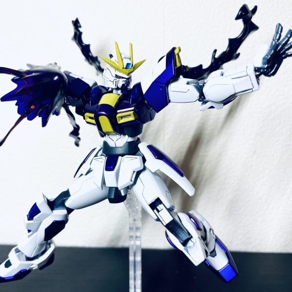 HGビルドバーニングガンダム(紫炎カラー)｜ほうきぼしさんのガンプラ作品｜GUNSTA（ガンスタ）