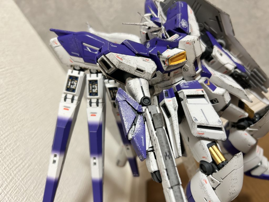 膝の間接のシリンダーを部分塗装しました