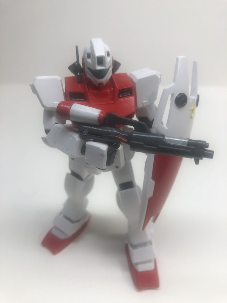 つーわけでめんそーふでを使ったコマンドーさん調子にのってビームガンに余計なことをしてみました♡まーでもタンク?だけ塗分けるのはちょっとさみしかったのでこれでよかったのかもしれないシールドの塗分けも最初は戦々恐々でしたが、やってみると一発成功でした!めんそーふではすごい!