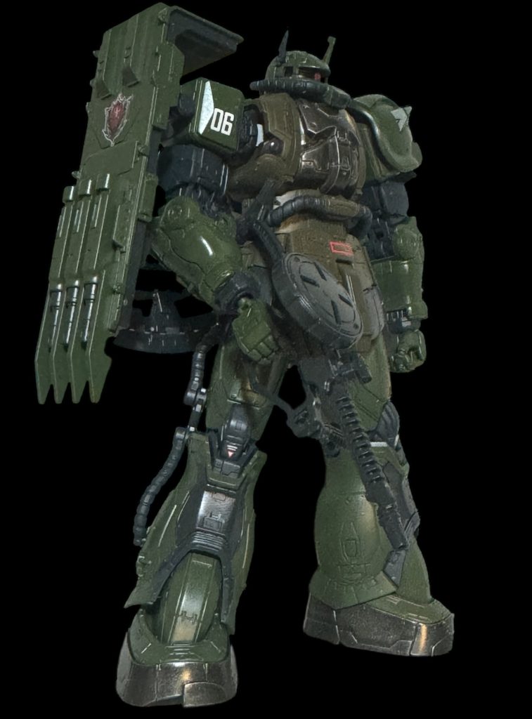 レッドウルフ隊の部隊章マーキングはキットのシールを