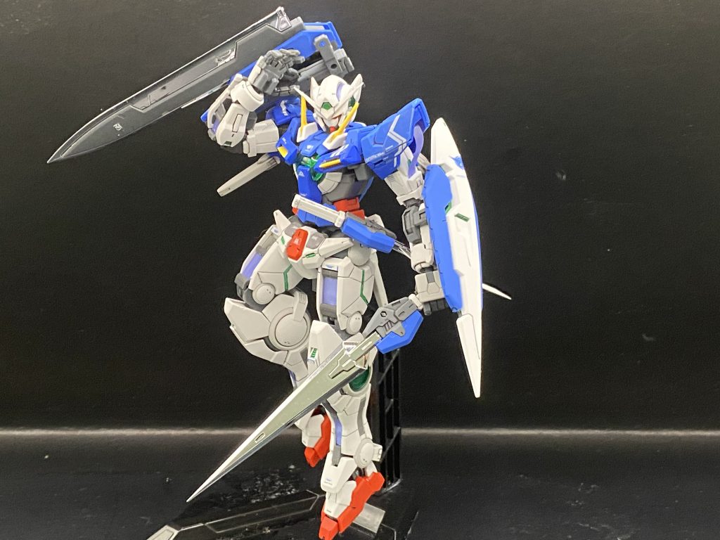 リペア4のようなポーズでパシャリ機体がスマートなのでこう言うポーズも似合います。