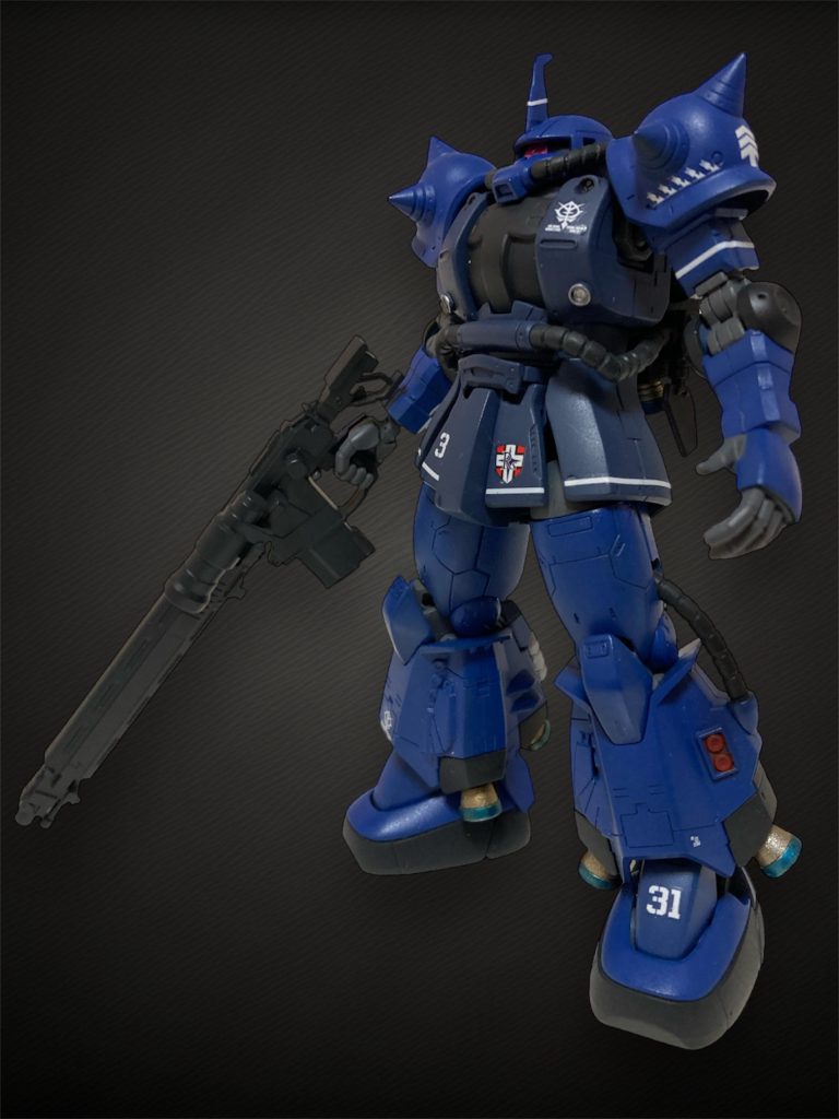 こちら以前の写真で砲身をショートタイプにした対艦ライフル装備