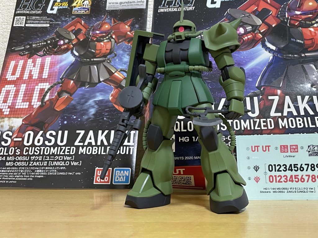 実はユニクロVer.なザクII (旧HGUC)–2枚目/制作者:KYON太郎