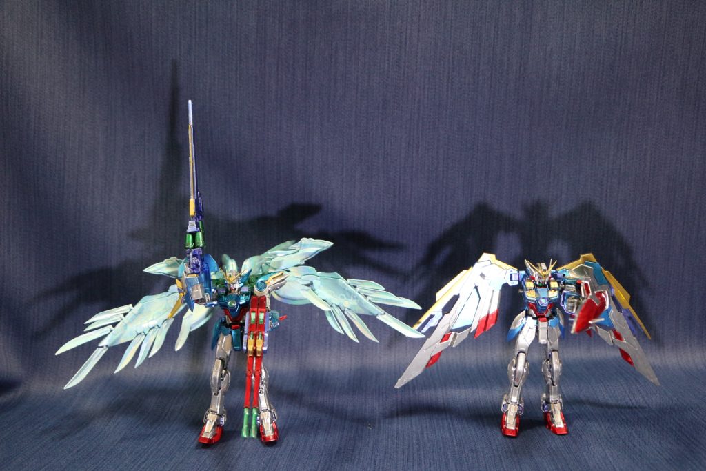 ゼロの後ろ側の翼を、ウィングの翼に変えようと思ったが規格違いで断念。