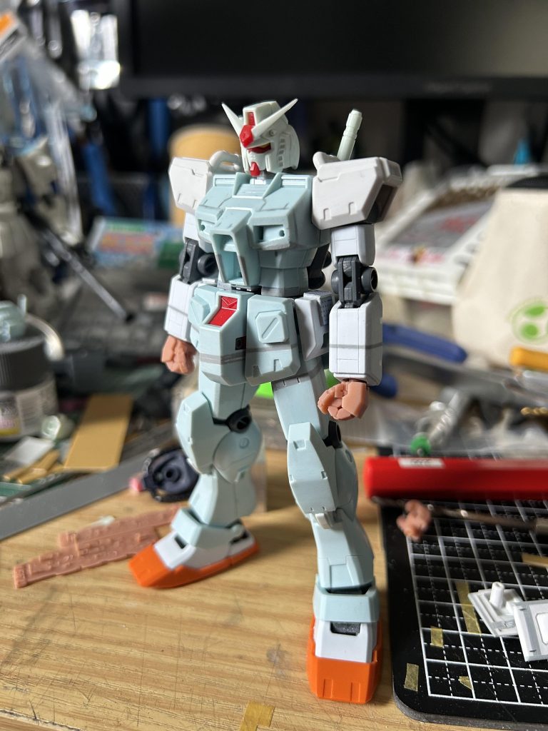 首0.5mm延長、腹部2mm延長、前腕1mm延長、股間ブロック2mm延長、フロントアーマー1mm延長、太腿2mm延長