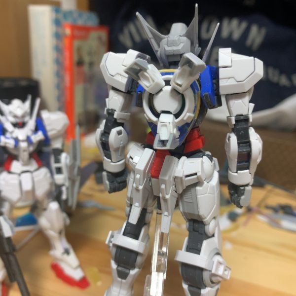 メタルビルドガンダムアストレアのGＮドライブのようにスラスターが展開します！マジで細かくて大変だった！俺よく頑張ったよ😭（2枚目）