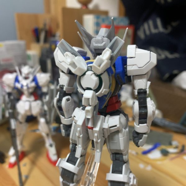 メタルビルドガンダムアストレアのGＮドライブのようにスラスターが展開します！マジで細かくて大変だった！俺よく頑張ったよ😭（1枚目）