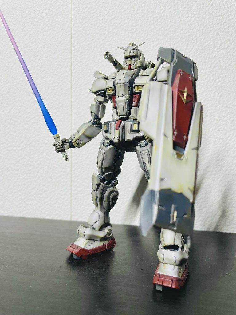 ビームエフェクトは劇中に寄せてクリアブルーで根本を塗装してます✨️