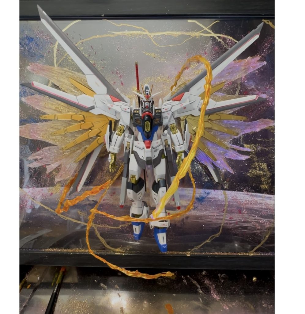 光の翼エフェクトはメイン写真の方が良かったな😅ラクスのパイスーカラーイメージしてます