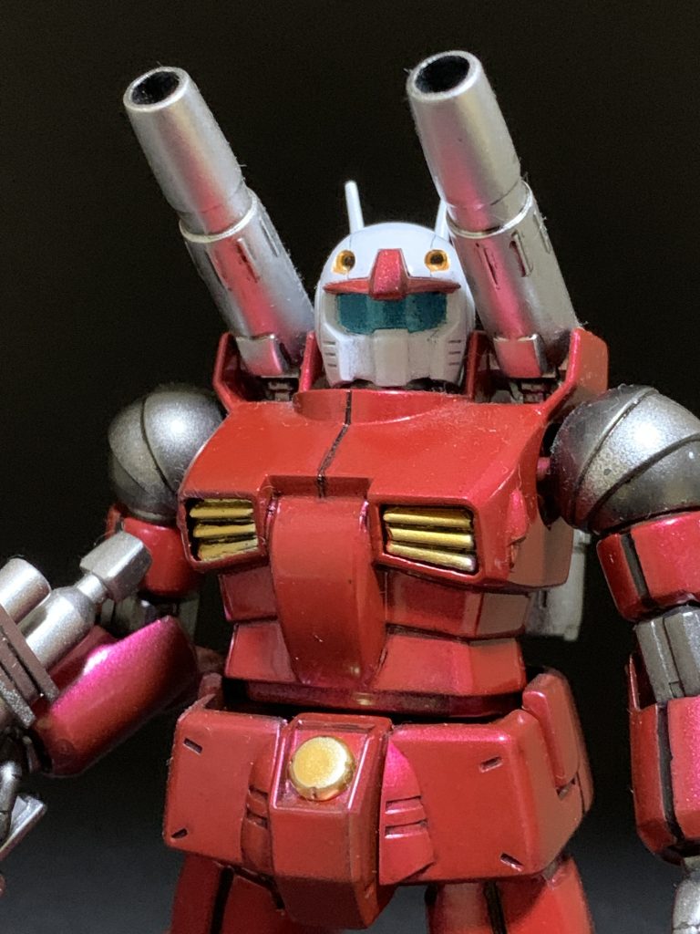 旧HGUC 1/144 RX-77-2 ガンキャノン　メタリック塗装