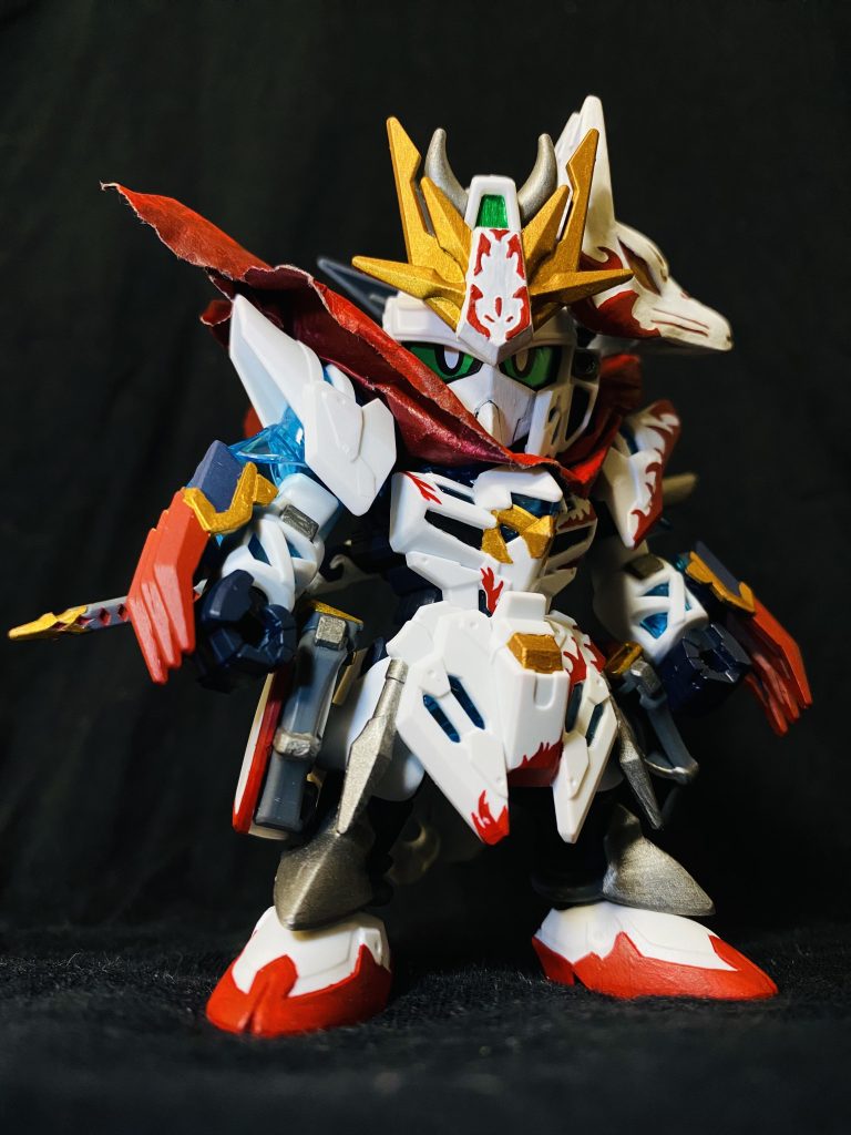 首のマフラーは、タママントで作っています。