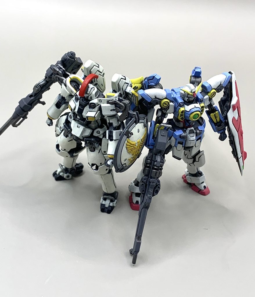 主人公機とライバル機が並ぶのは良いですね、作って良かった✌️アーティファクトの新弾も発表されましたし、また挑戦したいですね見ていただきありがとうございました！