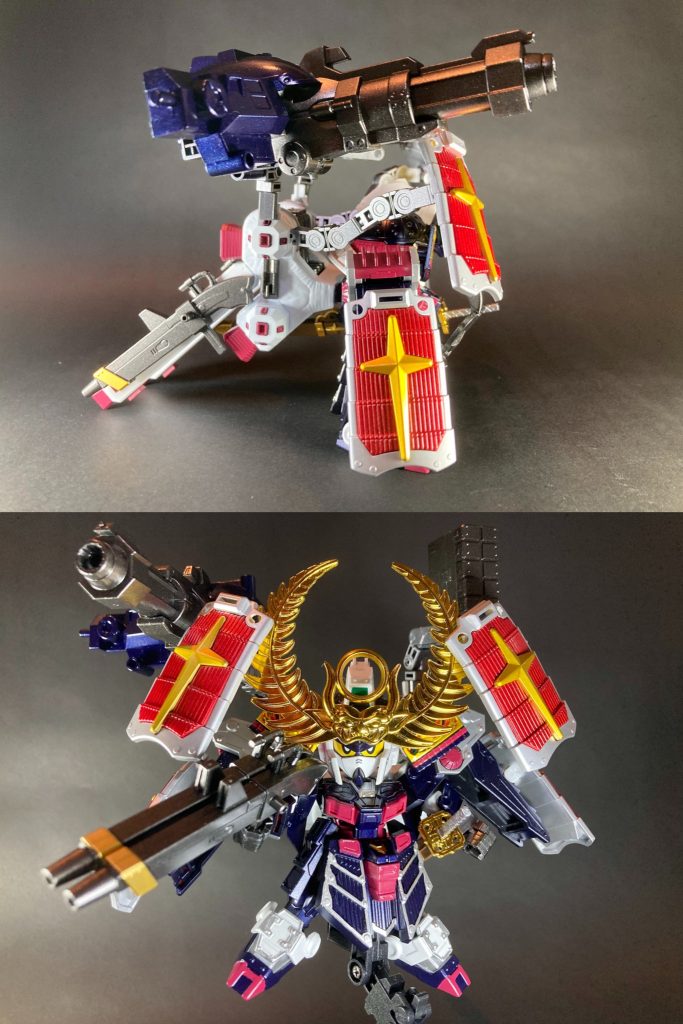 【東照大権現】徳川家康フルアーマーガンダム雷霆の装豊臣政権五大老の重鎮にして、関八州二百五十余万石を治める天下の大大名。秀吉亡き後の混乱を治め天下静謐を成し遂げるべく、自らの威徳を以って豊臣恩顧の諸大名を糾合。東軍総大将として決戦の地・関ヶ原へ向かう！