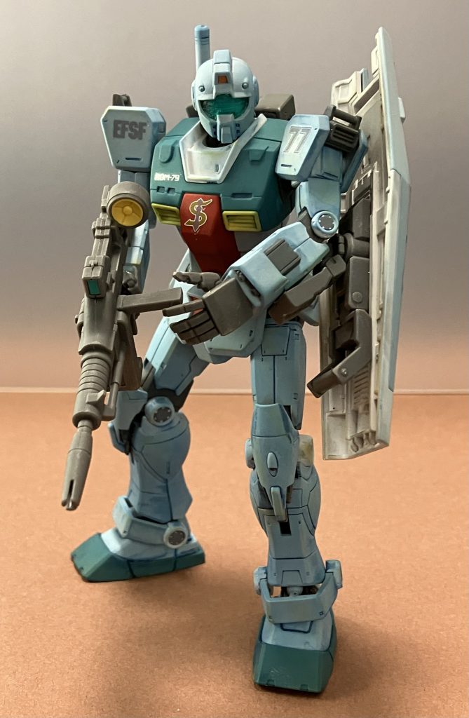 市街戦に入るイメージです。慎重に前進する様子が出せていればと、、