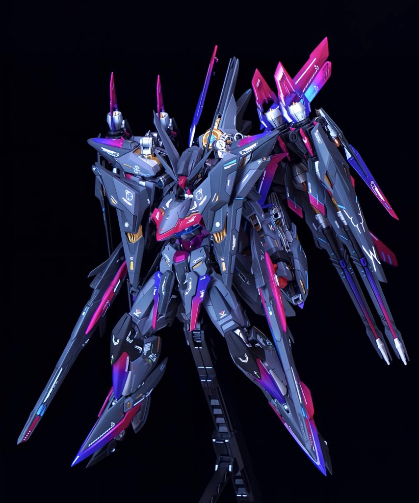 黒背景全体今回マニューバストライカーの色分けが特に大変でした😅