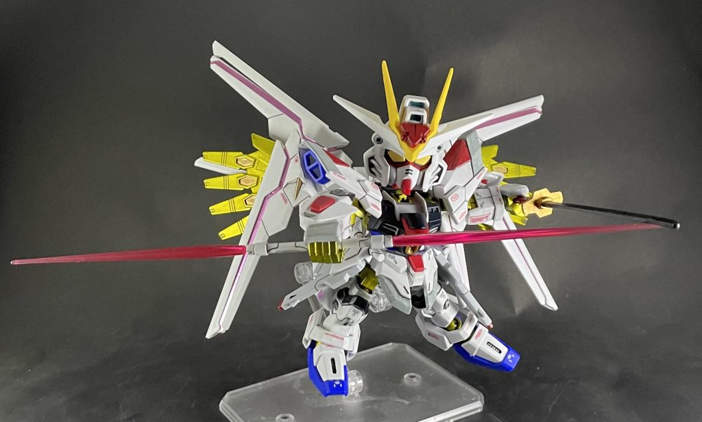 SDの中では、素組みの出来が良かったので、そこまで手は加えませんでした🎵