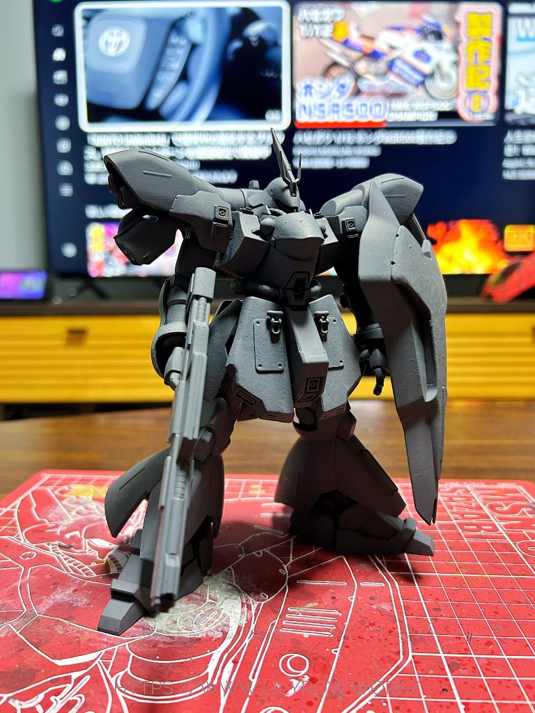 アクリジョンベースカラーで下地とテクスチャー付け