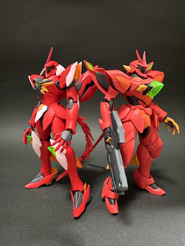 ゼイドラとはすこし違う赤を調色してみました。