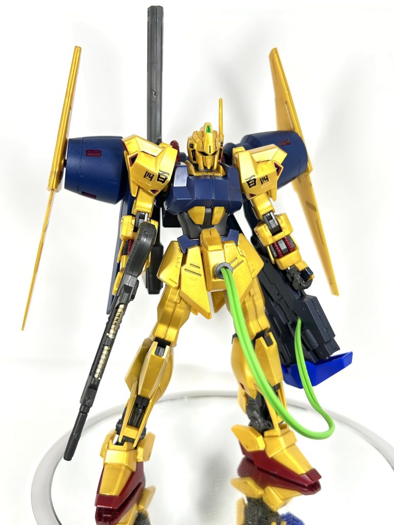 ライフルはイエローゴールド基本的に筆は持ってないので爪楊枝で部分塗装