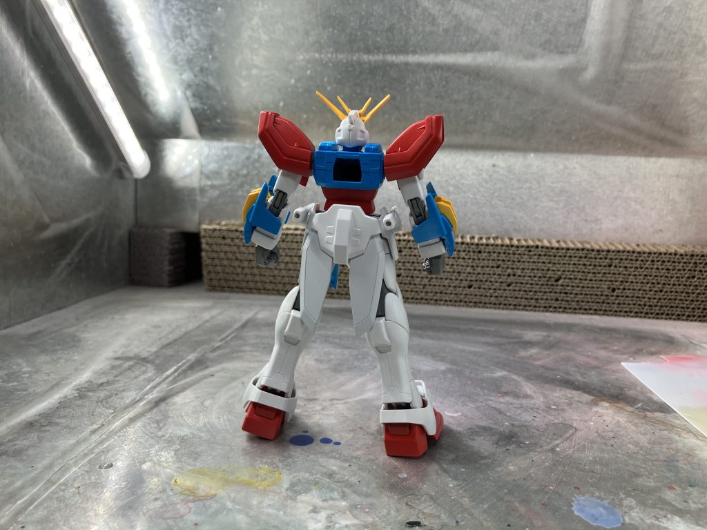 旧1/144 500円キット風塗装　ゴッドガンダム–5枚目/制作者：ヒデヒコ